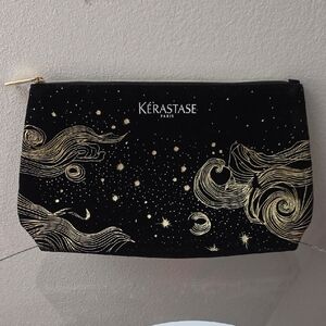 Kerastase Black and Gold Cosmetic Bag